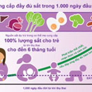 Đáp ứng nhu cầu sắt của trẻ nhỏ (infographics)